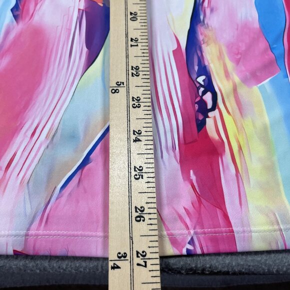 Acegolfs Polo Shirt Womens XL Multicolor Abstract Golf Stretch Short Sleeve - Picture 9 of 9